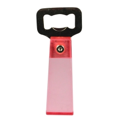 WILD EYE 6" Golden Bottle Opener With Handle In Pink