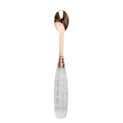 WILD EYE 9.5" Clear And Rose Stainless Steel Mixing Cocktail Bar Spoon In Gold