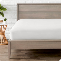 BARE HOME Fitted Bottom Sheet - Premium 1800 Ultra-Soft Wrinkle Resistant Microfiber - Hypoallergenic - Deep Pocket (Cloud Grey, Twin Xl)