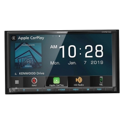 KENWOOD Dnr876S Navigation Digital Multimedia Receiver With Bluetooth, HD Radio And Monitor 6.95", for Car In Black