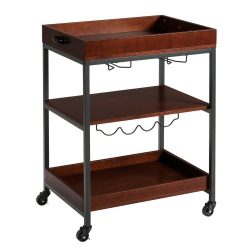 SLICKBLUE 3 Tier Trolley Cart Kitchen Island Serving Bar Cart