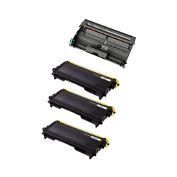 MAX SAVING - 4Pk (3Toner Cartridge + Drum Unit) Compatible ( 3 Tn350+ Dr350) for Brother Tn-350, Dr-350, Dcp-7010, Dcp-7020, Dcp-7025, Hl-2030