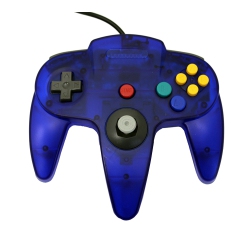MARS DEVICES Transparent Replacement Controller for Nintendo N64 By In Blue