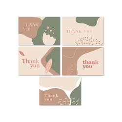RILEYS & CO. Thank You Cards With Matching Envelopes | 50-Count Foil - Blank Note Cards, Perfect for All Occasion (Earth) - Rileys In Gold