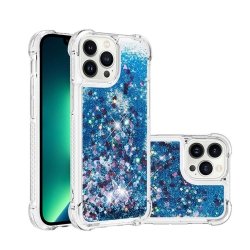 SUPERSHIELD for Apple Iphone 11 Clear Gel Case Heavy Duty Shockproof Liquid Glitter Tpu Silicone Back Cover In Blue