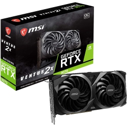 MSI Geforce Rtx 3070 Ventus 2X 8G Oc Lhr Gddr6 1755 Mhz 14 GBps 256-Bit 3Xdp1.4 HDMI PCie4.0 (Rtx 3070 Ventus 2X 8G Oc Lhr)