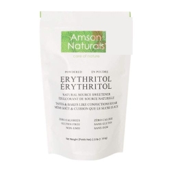 AMSON NATURALS Erythritol Powdered Sweetener 2 5 Lb 1 14 Kg - Confectioners Natural Source S