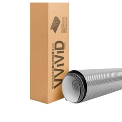 VVIVID 3D Carbon Fiber Vinyl Wrap Roll With Xpo Air Release Technology In Silver