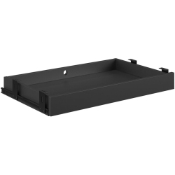 SAUDER Affirm Engineered Wood And Metal Under Desk Organizer Drawer In In Black