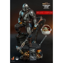 HOT TOYS The Mandalorian & The Child "deluxe Version" (Qs017) Star Wars: The Mandalorian And The Child 1/4 Scale Collectible Figure Set