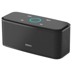 HLD Bluetooth Speaker, Doss Soundbox Touch Portable Wireless Bluetooth Speaker With 12W HD Sound And Bass, Ipx5 Waterproof, 20H