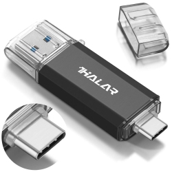 HLD Thkailar 64GB USB Flash Drive-USB Stick 3.0 for External Storage Data 2 In 1 Cle USB With USB And USB C Port Compatible With