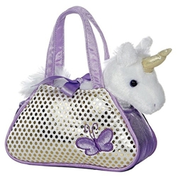 AURORA Unicorn Fancy Pal Pet Carrier 8" By