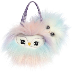 AURORA - Plush Pet Carrier - 5.5" Owl In Lilac