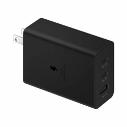 SAMSUNG Trio Power Adapter Without Cable 65W | In Black