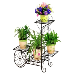 HI-LINE GIFT LTD Plant Stand & Bronze Finish In Black