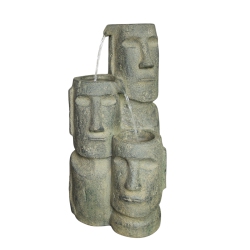 HI-LINE GIFT LTD Easter Island Heads Fountain With 2 Leds