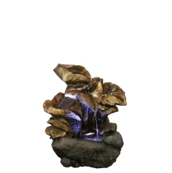 HI-LINE GIFT LTD Fountain-Leaves With Led
