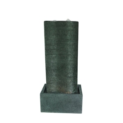 HI-LINE GIFT LTD Bubbling Curved Wall Fountain With Led Lights