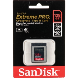 SANDISK Extreme Pro Cfexpress Card Type B (128GB, Sdcfe-128G-Gn4Nn) - Brand New