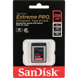 SANDISK Extreme Pro Cfexpress Card Type B (256GB, Sdcfe-256G-Gn4Nn) - Brand New