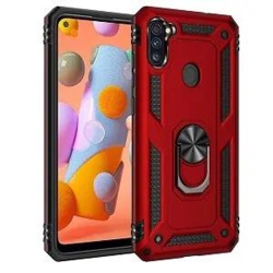 SUPERSHIELD Samsung Galaxy A11 Case Military Grade 360 Degree Rotating Metal Magnetic Ring Car Mount Holder Kickstand Shockproof Heavy Duty Cover