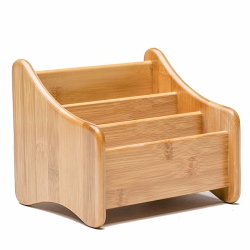 NAVOR Durable Compact Bamboo Storage Wooden Dock Box Perfect for Electronics And Makeup for Kitchen, Bathroom, Bedroom