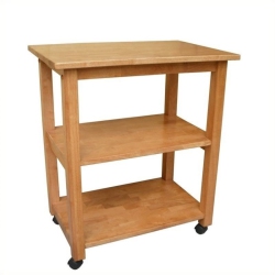 PEMBERLY ROW Microwave Cart In Medium Oak