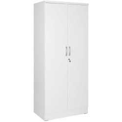 BETTER HOME PRODUCTS Harmony Wood Two Door Armoire Wardrobe Cabinet In In White