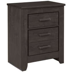 ASHLEY FURNITURE Brinxton 2 Drawer Nightstand In In Charcoal