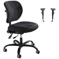 SAFCO 1 Mesh Big And Tall Office Chair With Alday Arm Set In In Black