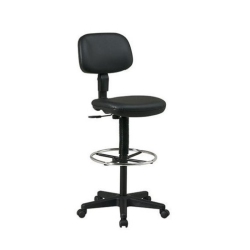 SCRANTON & CO Sculptured Seat And Back Vinyl Drafting Chair
