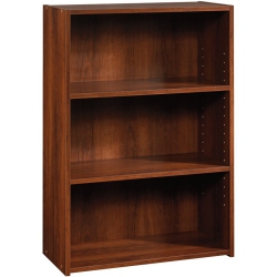 SAUDER Beginnings Modern Engineered Wood 3-Shelf Bookcase In Brook Cherry
