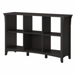 BUSH Furniture Salinas 6 Cube Organizer In Vintage In Black