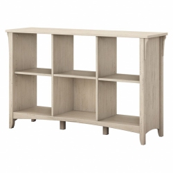 BUSH Salinas 6 Cube Organizer In Antique - Engineered Wood In White