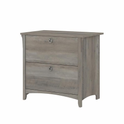 BUSH Furniture Salinas 2 Drawer File Cabinet In Driftwood In Gray