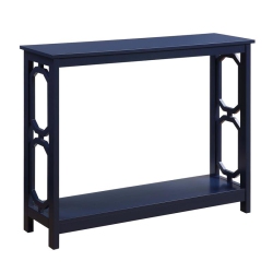 CONVENIENCE CONCEPTS Omega Console Table In Cobalt Wood Finish In Blue