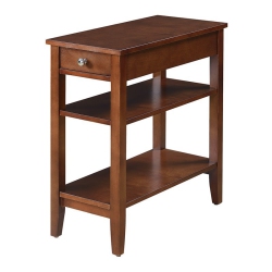 CONVENIENCE CONCEPTS American Heritage Three Tier End Table In Wood In Mahogany