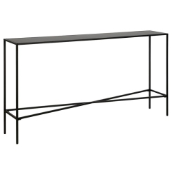 HENN&HART 55" Blackened Bronze Metal Console Table