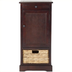 HAWTHORNE Collection Wood Tall Storage Unit In Dark Cherry