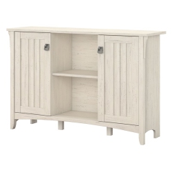BUSH Salinas Accent Storage Cabinet With Two Doors In Antique - Engineered Wood In White
