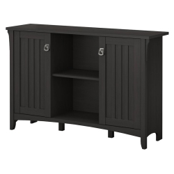 BUSH Salinas Accent Storage Cabinet With Doors In Vintage - Engineered Wood In Black
