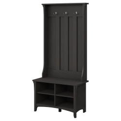 BUSH Salinas Hall Tree With Storage Bench In Vintage - Engineered Wood In Black