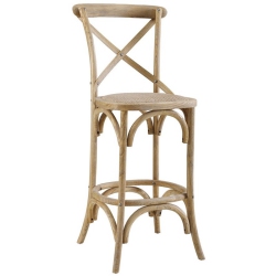 LINON Moxy 30" Wood Bar Stool In Wash In Gray