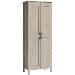 SAUDER Engineered Wood 2-Door Storage Cabinet In Spring Maple