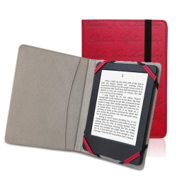 HLD Universal Case Cover for 6Inch Ereader for Kobo for Kindle for Sony Ereader Embossed With Author Name