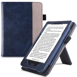 HLD Bozhuorui Stand Case for Kobo Clara HD Ereader (Model N249 - 2018 Release) - Premium Pu Leather Protective Sleeve Cover With