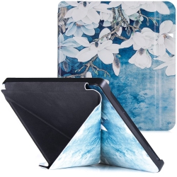 HLD Kobo Libra 2 Case (2021 Released, Model N418) - Premium Pu Leather Origami Stand Protective Cover With Auto Wake/sleep (Magnolia)