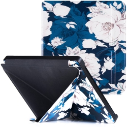 HLD Bozhuorui Kobo Libra 2 Ereader Case (2021 Released, Model N418) - Premium Pu Leather Origami Stand Protective Cover With Aut