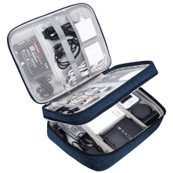HLD Double Layer Travel Electronic Organizer Bag Cable Organzier Case Portable Digital Storage Bag for Electronic Accessories Us